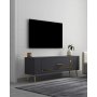 HANAH HOME TV polica Retrop1 Anthracite Gold - slika 2