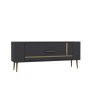 HANAH HOME TV polica Retrop1 Anthracite Gold - slika 4