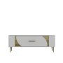 HANAH HOME TV polica Retrop2 White Gold - slika 5