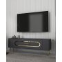HANAH HOME TV polica Retrop3 Anthracite Gold - slika 2