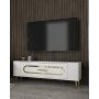 HANAH HOME TV polica Retrop3 White Gold - slika 2