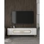 HANAH HOME TV polica Retrop3 White Gold - slika 1