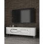 HANAH HOME TV polica Retrop3 White Silver - slika 2