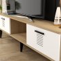 HANAH HOME TV polica Asimo Sapphire Oak White - slika 2