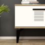 HANAH HOME TV polica Asimo Sapphire Oak White - slika 3