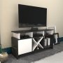 HANAH HOME TV polica Auburn Anthracite White - slika 2
