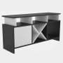 HANAH HOME TV polica Auburn Anthracite White - slika 5