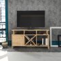 HANAH HOME TV polica Auburn Oak - slika 1