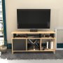 HANAH HOME TV polica Auburn Oak Anthracite - slika 1