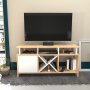 HANAH HOME TV polica Auburn Oak White - slika 1