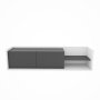 HANAH HOME TV polica Krog White Anthracite - slika 4