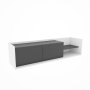 HANAH HOME TV polica Krog White Anthracite - slika 5