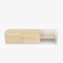 HANAH HOME TV polica Krog White Oak - slika 4