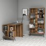 HANAH HOME Radni sto sa policom za knjige Extra Walnut - slika 2