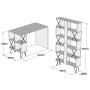 HANAH HOME Radni sto sa policom za knjige Extra Walnut - slika 5