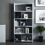 HANAH HOME Radni sto sa policom za knjige Box White Blue - slika 3