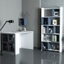 HANAH HOME Radni sto sa policom za knjige Box White Blue - slika 1