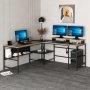 HANAH HOME Radni sto Greta RGB Dore Black - slika 1