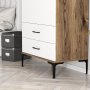 HANAH HOME Kumsal T Walnut White - slika 4