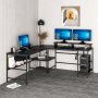 HANAH HOME Radni sto Greta Matte 7042 Black - slika 2