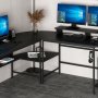 HANAH HOME Radni sto Greta Matte 7042 Black - slika 4