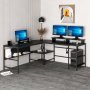 HANAH HOME Radni sto Greta Matte 7042 Black - slika 1