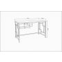HANAH HOME Radni sto Kennesaw Black Oak - slika 5