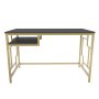 HANAH HOME Radni sto Kennesaw Gold Anthracite - slika 5