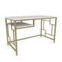 HANAH HOME Radni sto Kennesaw Gold White - slika 4