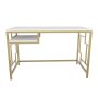 HANAH HOME Radni sto Kennesaw Gold White - slika 5