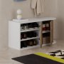 HANAH HOME Nova Shoe Bench White Hitit - slika 2