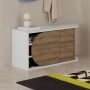 HANAH HOME Nova Shoe Bench White Hitit - slika 4