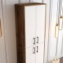 HANAH HOME Berlin A Walnut White - slika 4