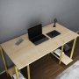 HANAH HOME Radni sto Academy Gold Oak - slika 4