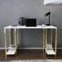 HANAH HOME Radni sto Academy Gold White - slika 3