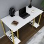 HANAH HOME Radni sto Academy Gold White - slika 4