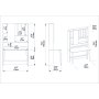 HANAH HOME Radni sto Wood White Oak - slika 5
