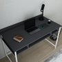 HANAH HOME Radni sto Alma White Anthracite - slika 3