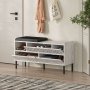 HANAH HOME Heaton Shoe Bench Ancient White - slika 3