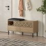 HANAH HOME Heaton Shoe Bench Sapphire Oak - slika 2
