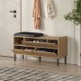 HANAH HOME Heaton Shoe Bench Sapphire Oak - slika 3