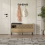 HANAH HOME Heaton Shoe Bench Sapphire Oak - slika 1