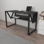 HANAH HOME Radni sto Lona Marble Black - slika 3