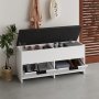 HANAH HOME Cove Shoe Bench White - slika 4