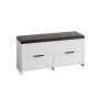 HANAH HOME Cove Shoe Bench White - slika 5
