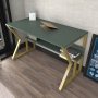 HANAH HOME Radni sto Wake Green Gold - slika 2