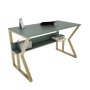 HANAH HOME Radni sto Wake Green Gold - slika 4