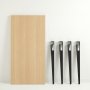 HANAH HOME Radni sto Eridanos Wooden Black - slika 4