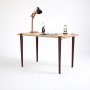 HANAH HOME Radni sto Eridanos Wooden Burgundy - slika 2