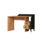 HANAH HOME Radni sto Star Atlantic Pine Black - slika 4